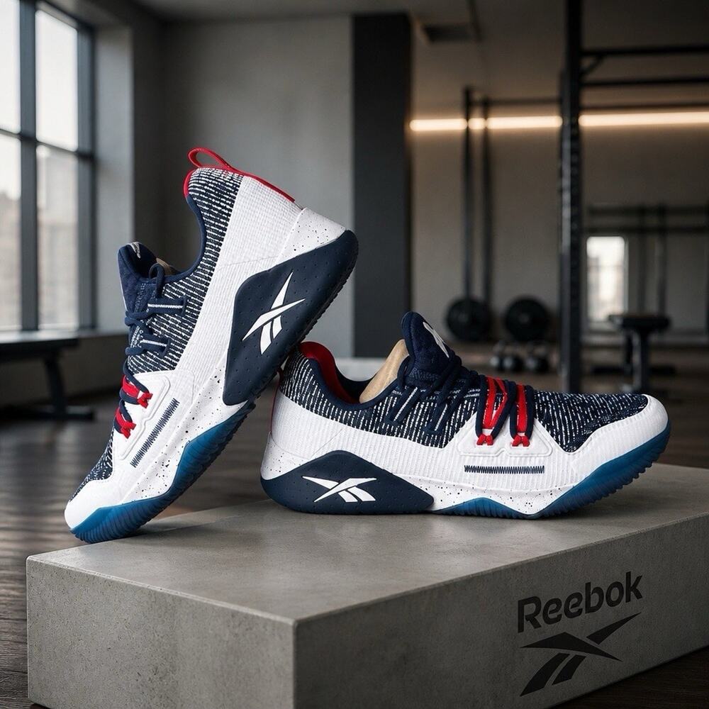 Reebok Men's JJ Watt III Trainers Size 14 Red/White/Blue OG BOX